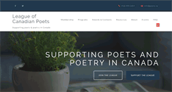 Desktop Screenshot of poets.ca