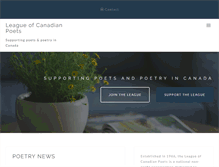 Tablet Screenshot of poets.ca